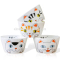 cartoon cat porcelain soup bowl